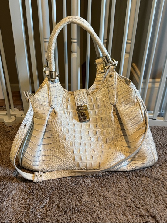 Handbags - Brahmin Ivory Croc-Embossed Purse
Handbag